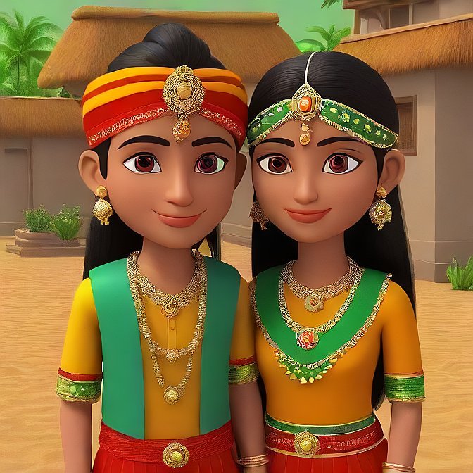 3D cartoon character art